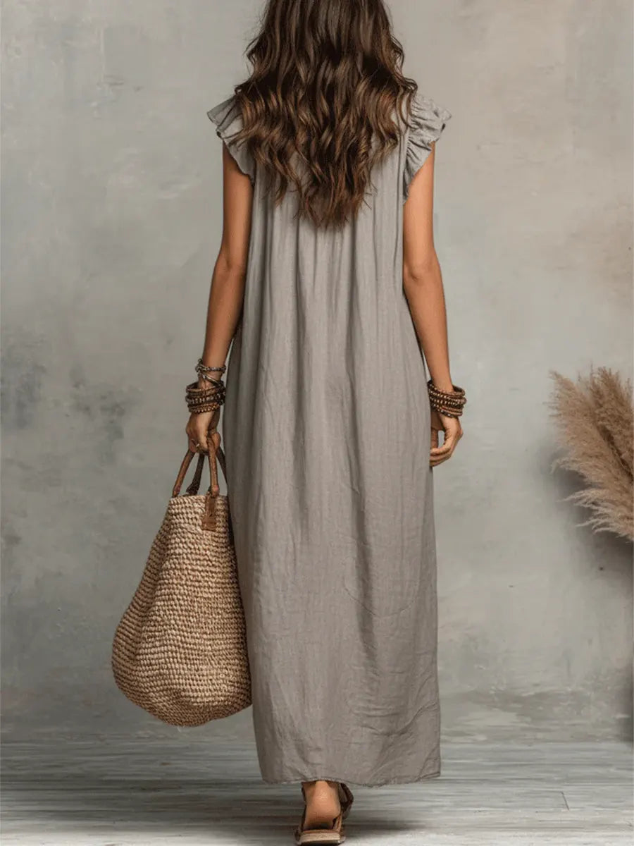 Camelia | Vestido maxi bohemio.