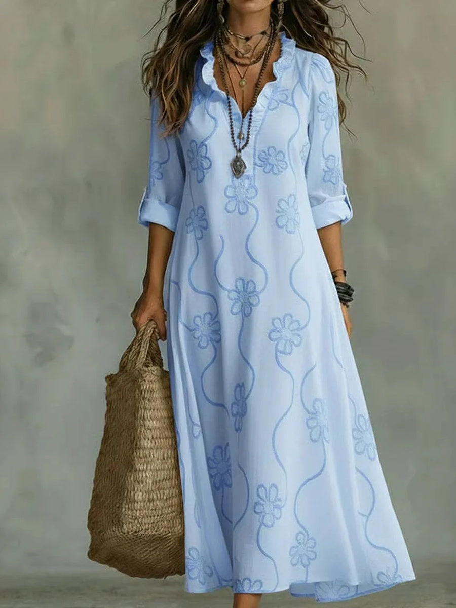 Vestido largo de verano Sienna con estampado floral